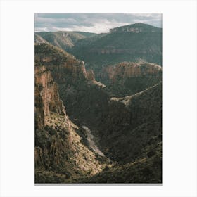 Dark Desert Canyon Canvas Print