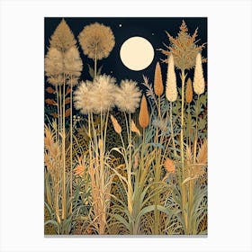 William Morris Print Moonlight In The Meadow Canvas Print