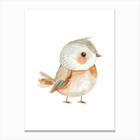 Watercolor Bird Illustration Canvas Print