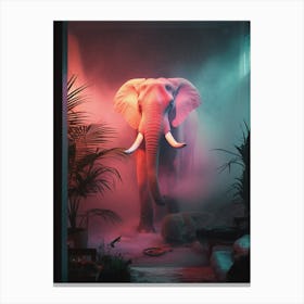An Elephant In The Room Canvas Print