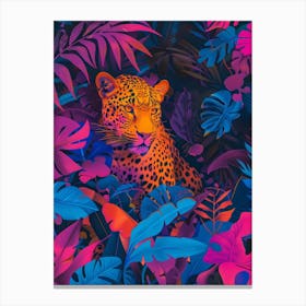 Leopard In The Jungle 47 Canvas Print