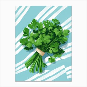 Cilantro Summer Illustration 8 Canvas Print