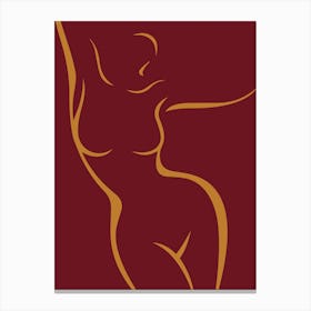 Woman'S Silhouette 1 Canvas Print