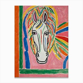 Horse Head Style Henri Matisse Canvas Print