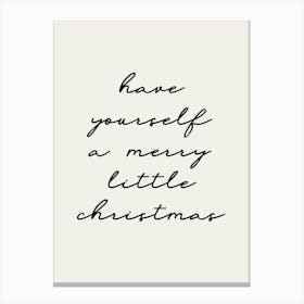 Merry Little Christmas Canvas Print