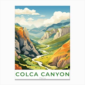 Peru Colca Canyon Travel Canvas Print