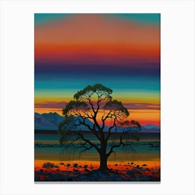 Sunset Tree 5 Canvas Print