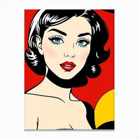 Pop Art Colorful Reverie: The Feminine Force of Pop Art Canvas Print