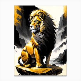 Golden Lion Canvas Print