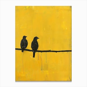 Birds On A Wire 9 Canvas Print