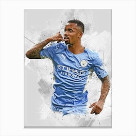 Gabriel Jesus Manchester City Canvas Print