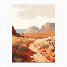 Larapinta Trail Australia 4 Hiking Trail Landscape Canvas Print