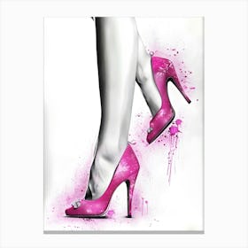 Pink Shoes Canvas Print Canvas Print