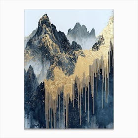 Mont Blanc Shine Ethereal Geometry Canvas Print