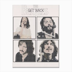 Get Back The Beatles John Lennon, Paul Mccartney, George Harrison , Ringo Starr Canvas Print