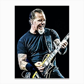 James Hetfield Metallichead band music 4 Canvas Print