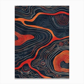 Wavy Lines 5 Canvas Print