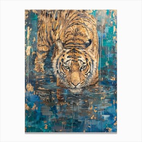 Tiger In Water 2 Canvas Print