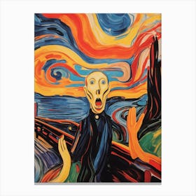 The Scream - Digital Abstraction 3 Canvas Print