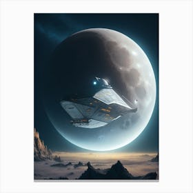 Mysterious Spaceship Canvas Print
