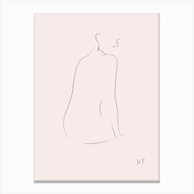 Nude Series Black 04 Canvas Print
