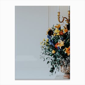 The Colours Of Summer Floral Decorative Flower Bouquet Canvas Print