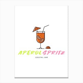 Aperol Spritz Orange - Aperol, Spritz, Aperol spritz, Cocktail, Orange, Drink Canvas Print