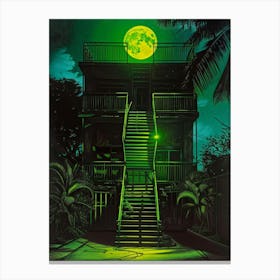 Full Moon Over Miami Canvas Print