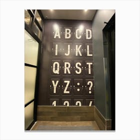 Alphabetical list Print Canvas Print