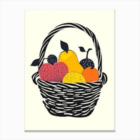 Basket Of Fruit 1 Canvas Print