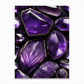 Purple Amethyst 1 Canvas Print