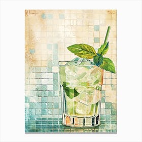 Caipirinha Watercolour Inspired 2 Canvas Print