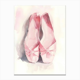 Pink Ballet Shoes Canvas Print