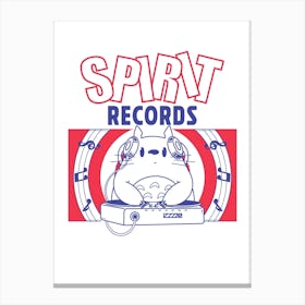 Spirit Records Canvas Print