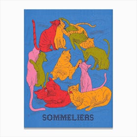 Gatos Sommeliers Canvas Print
