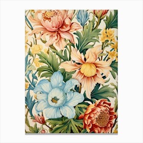 Floral Wallpaper 55 Canvas Print