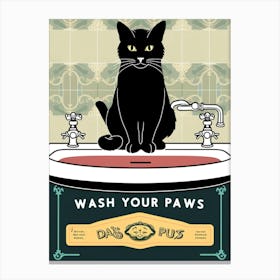 Wash Your Paws Canvas Print