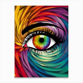 Colorful Eye 1 Canvas Print