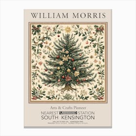 William Morris Prints Christmas Tree Of Life Bright Gift Winter Vintage Canvas Print