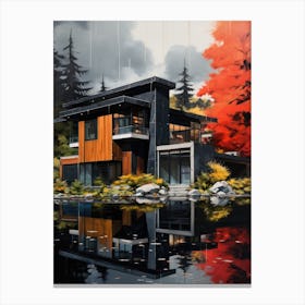 House In The Woods 1 Canvas Print