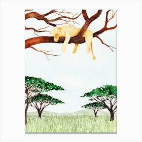 Kenya Watercolor Canvas Print