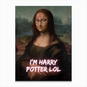 Mona Lisa Harry Potter Canvas Print