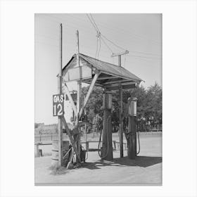 Service Station, San Augustine, Texas By Russell Lee Canvas Print