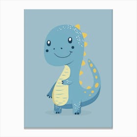 Cute Cartoon Dinosaur Canvas Print