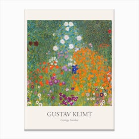Cottage Garden,Gustav Klimt Poster Canvas Print