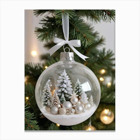 Christmas Tree Ornament Canvas Print