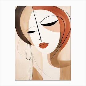 Woman'S Face 17 Canvas Print