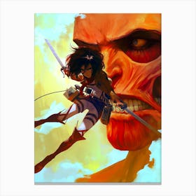 Attack On Titan 5 Canvas Print