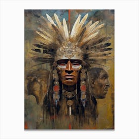 Whispers of Tradition: Native Art Treasures Canvas Print
