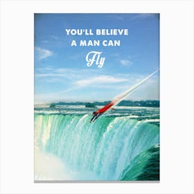 A Man Can Fly Canvas Print